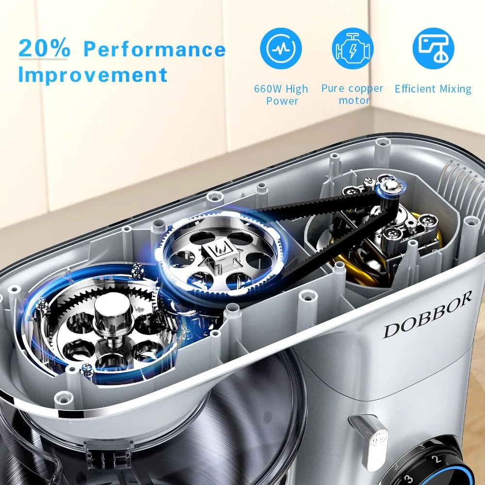 Electric Stand Mixer – 9.5QT, 660W, 7 Speed