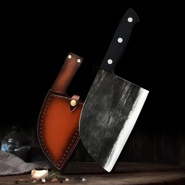Forged Bone Hammer Butcher Knife