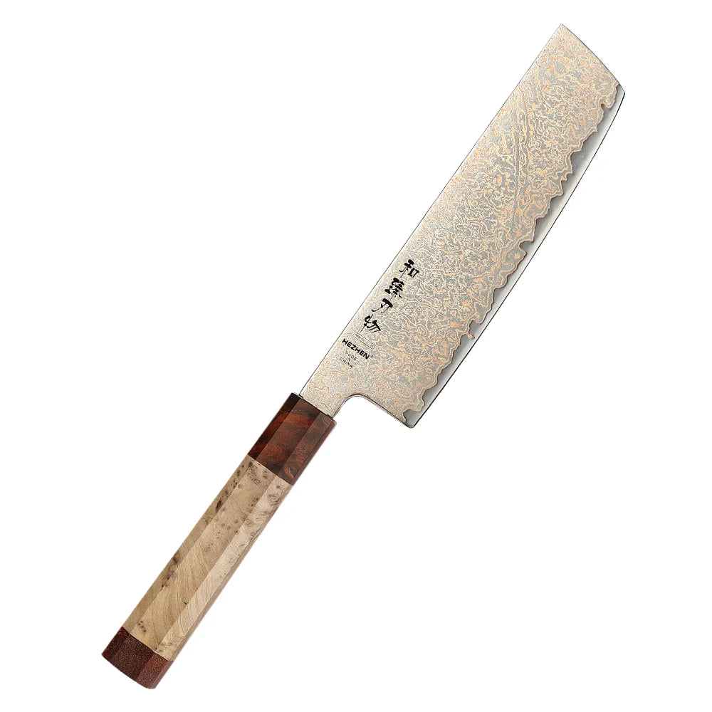 HEZHEN 37-Layer Damascus Steel Chef Knife Set