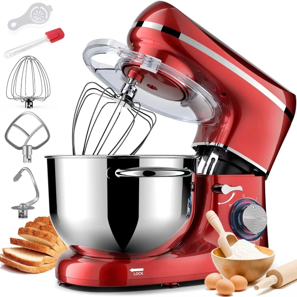 Stand Mixer – 6.5QT, 660W, 6-Speed Tilt-Head