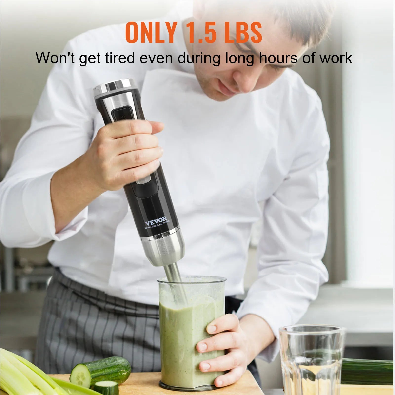 VEVOR 8-Speed Immersion Mini Blender