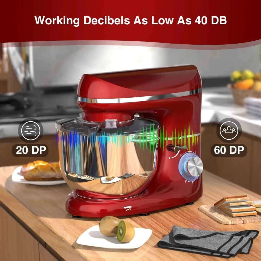 Stand Mixer – 6.5QT, 660W, 6-Speed Tilt-Head