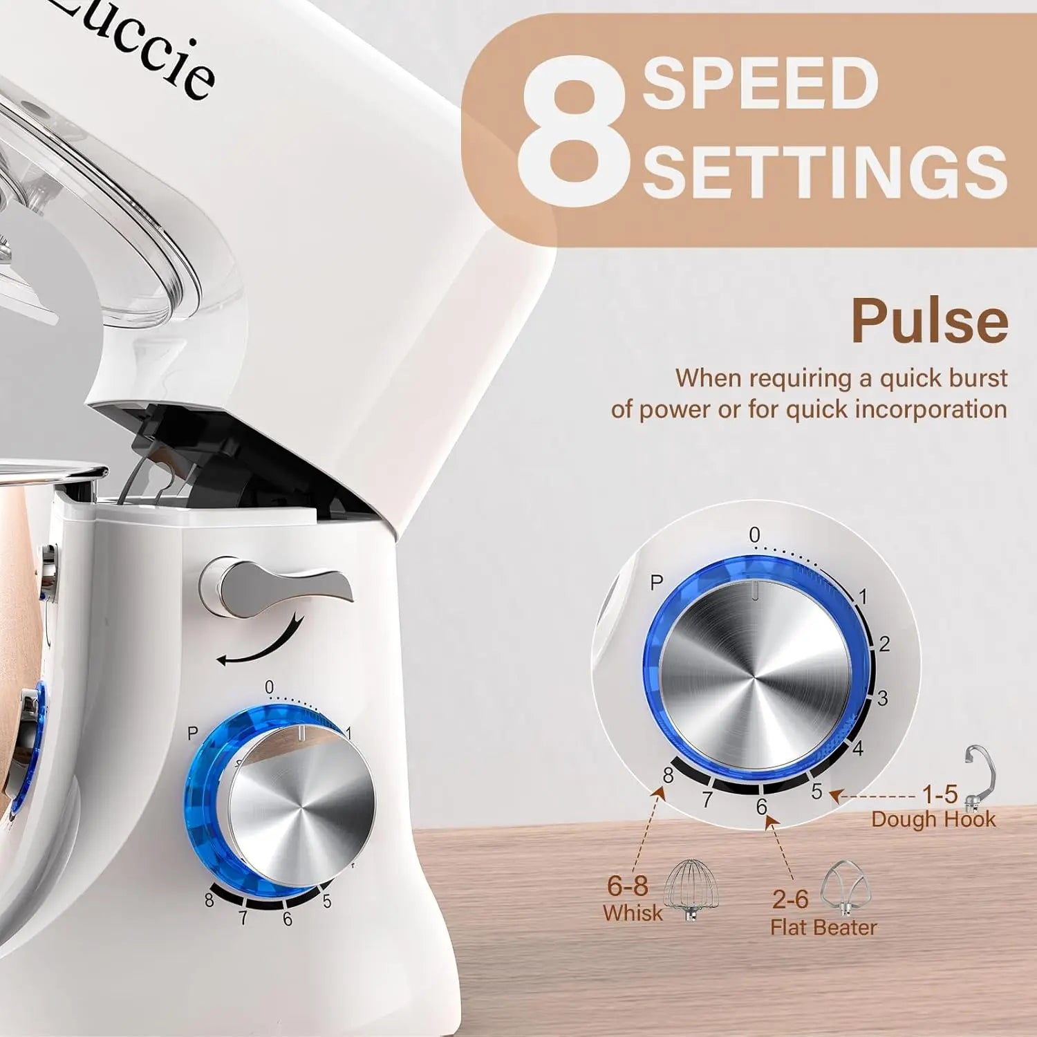 Stand Mixer – 4.8QT Kitchen Electric Mixer