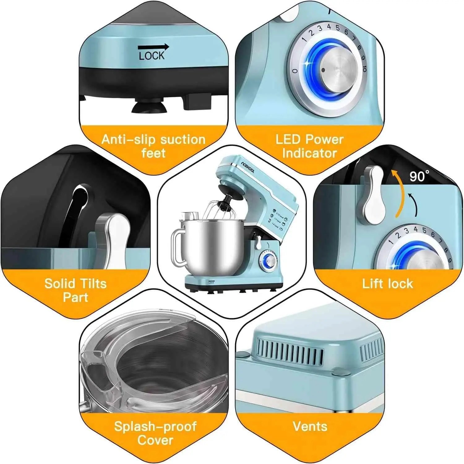 Stand Mixer – 7.5QT Bowl with Handle