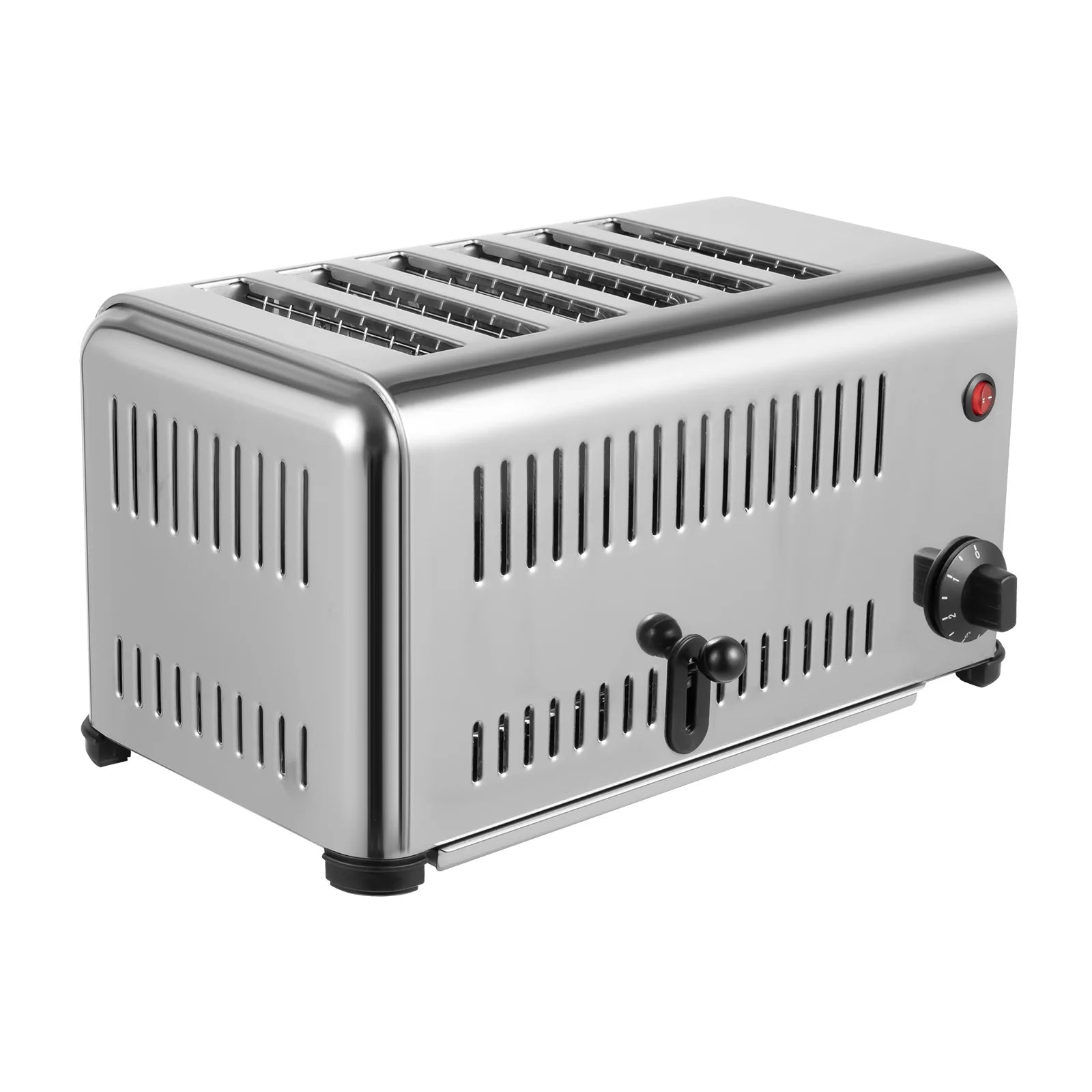 Commercial 6-Slice Stainless Steel Pop-Up Toaster