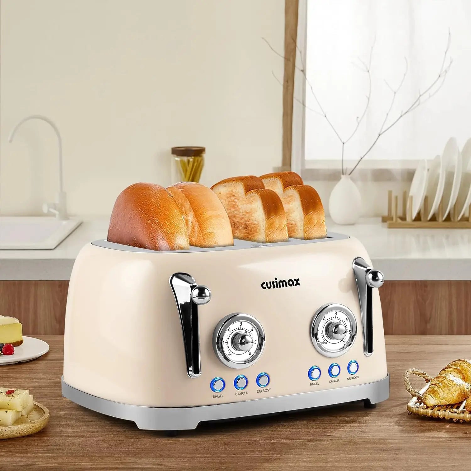 4-Slice Retro Toaster