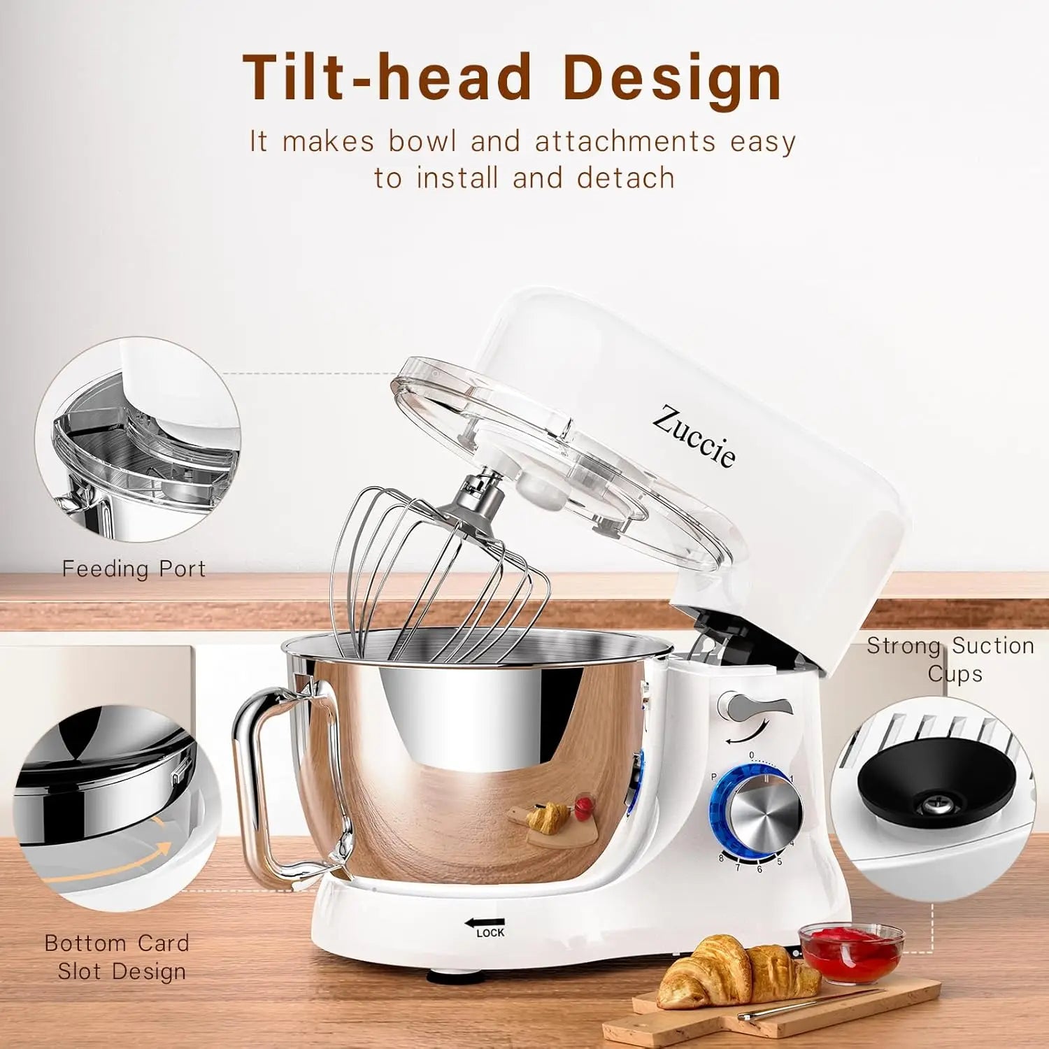 Stand Mixer – 4.8QT Kitchen Electric Mixer
