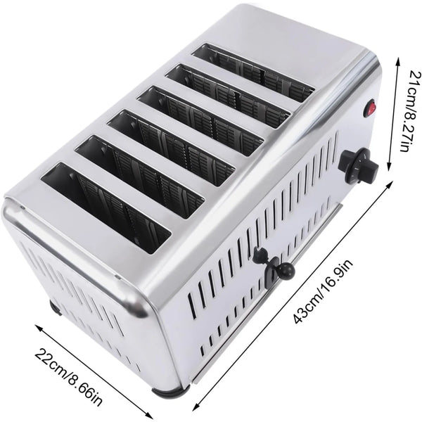6-Slot Commercial Toaster