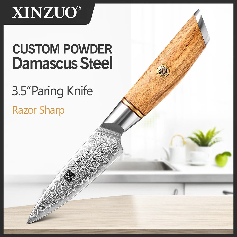 XINZUO 3.5'' Paring Knife – 73-Layer Damascus Steel