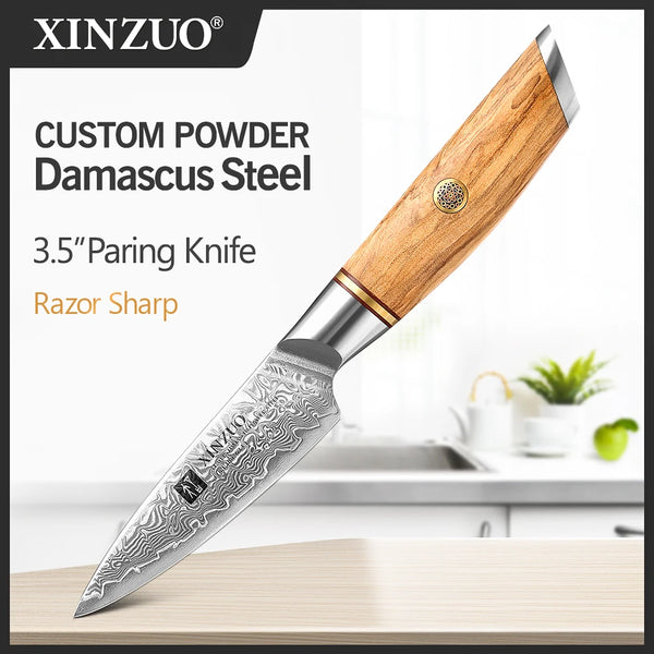 XINZUO 3.5'' Paring Knife – 73-Layer Damascus Steel
