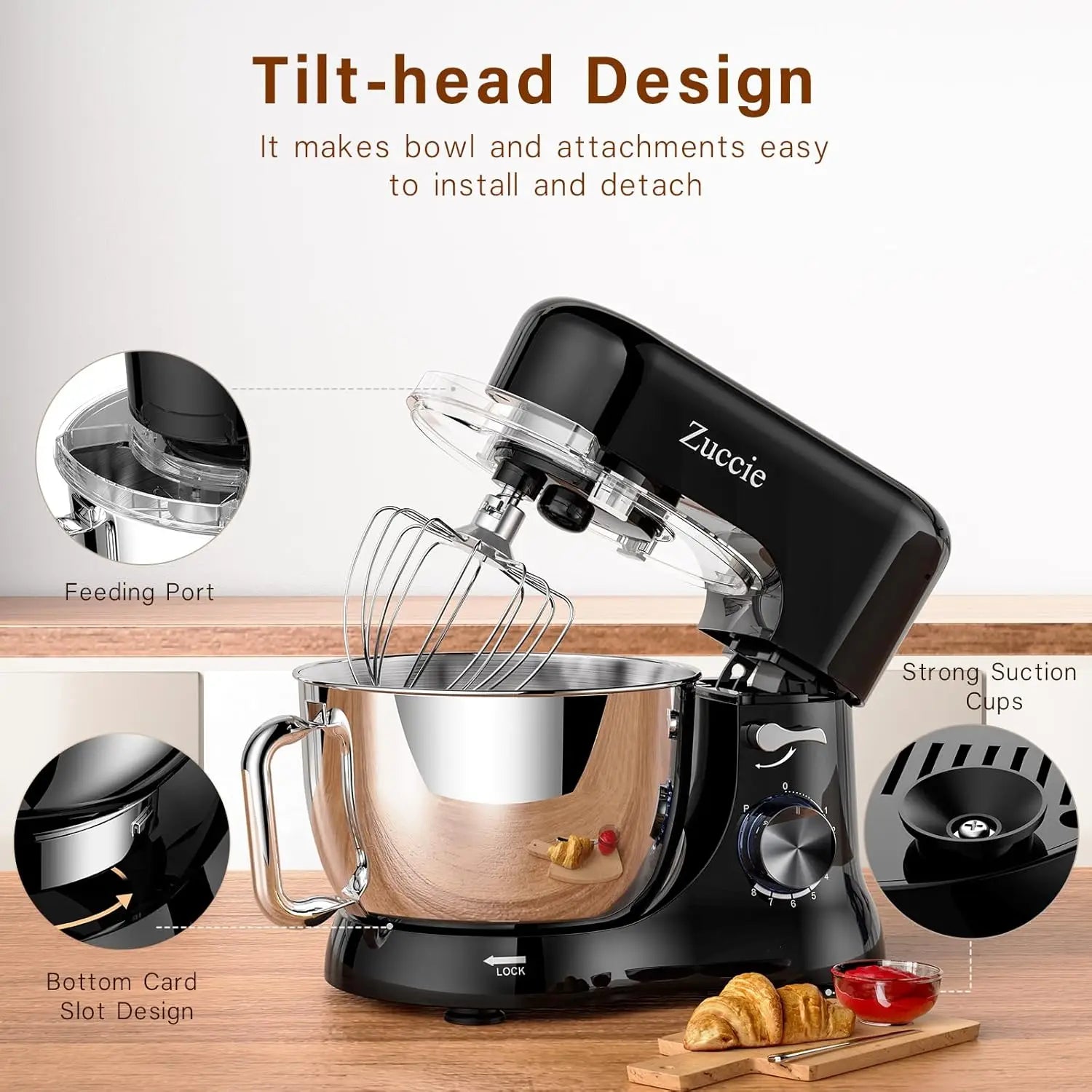 4.8QT Kitchen Electric Stand Mixer