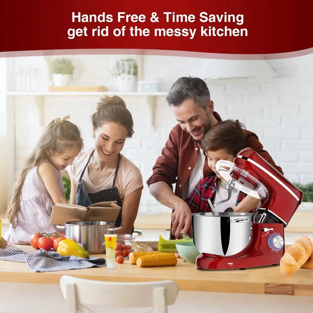 Stand Mixer – 6.5QT, 660W, 6-Speed Tilt-Head