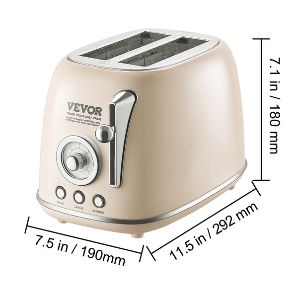 VEVOR Stainless Steel Toaster