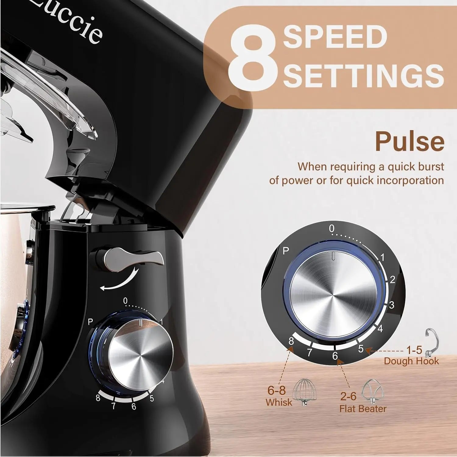 4.8QT Kitchen Electric Stand Mixer