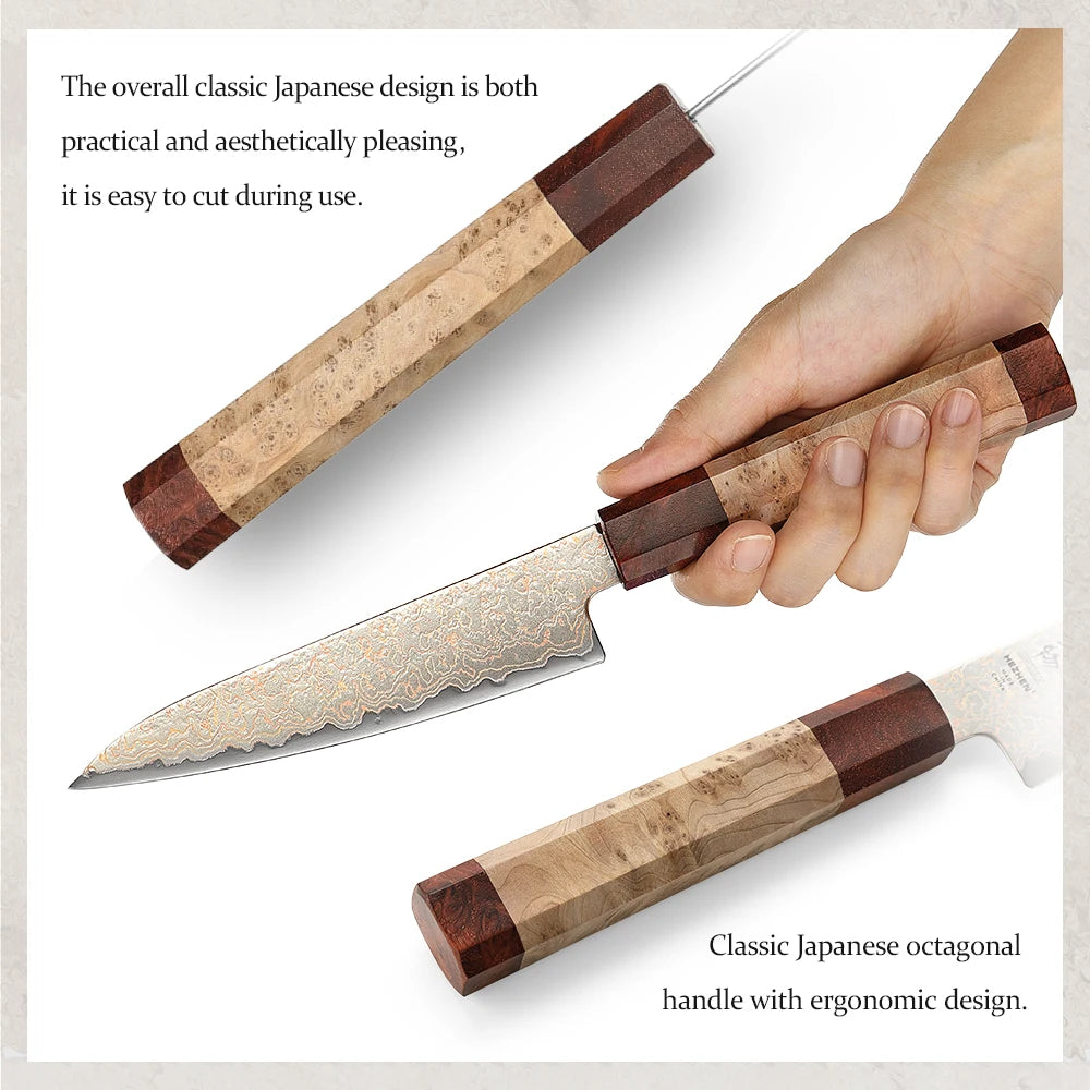 HEZHEN 37-Layer Damascus Steel Chef Knife Set