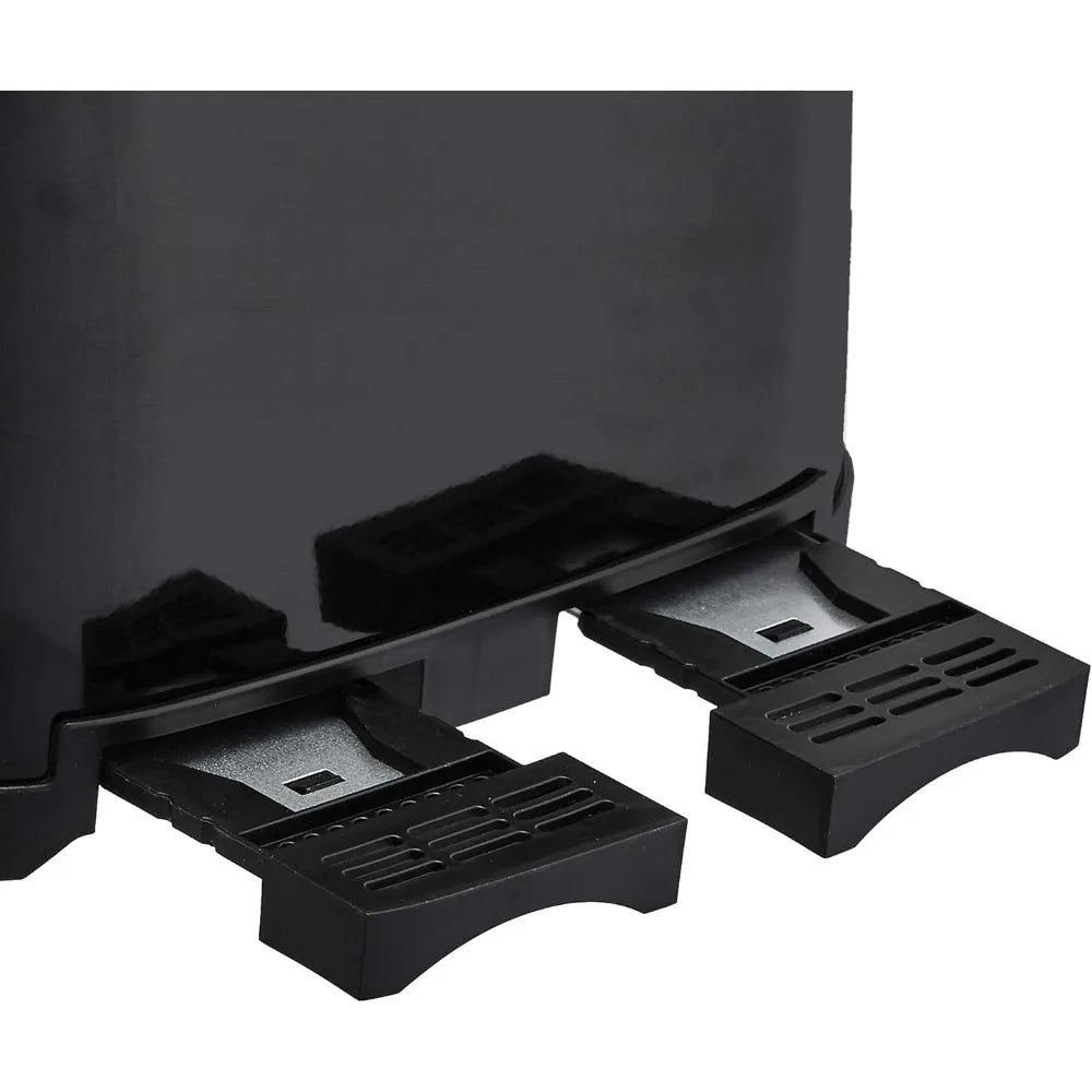 4-Slot Black Toaster – Bread Toast Machine for Kitchen & Home