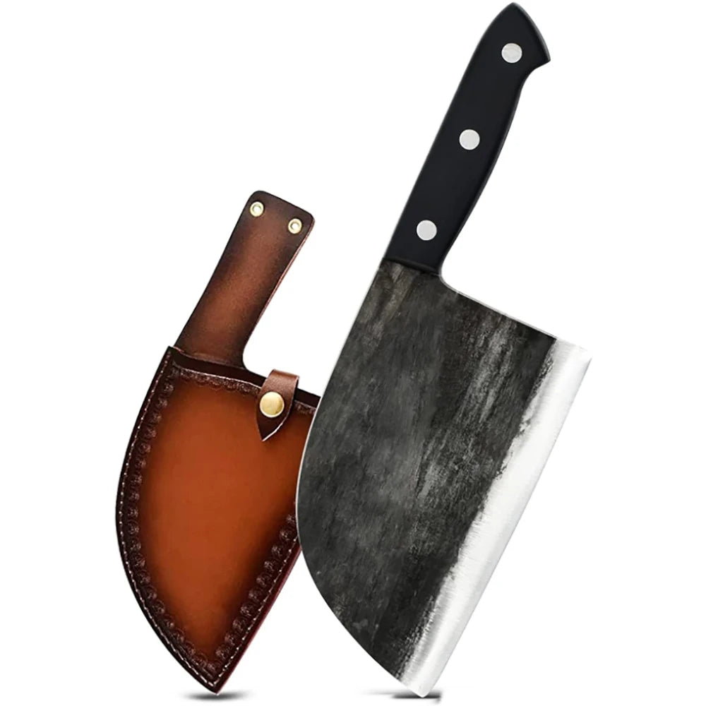 Forged Bone Hammer Butcher Knife