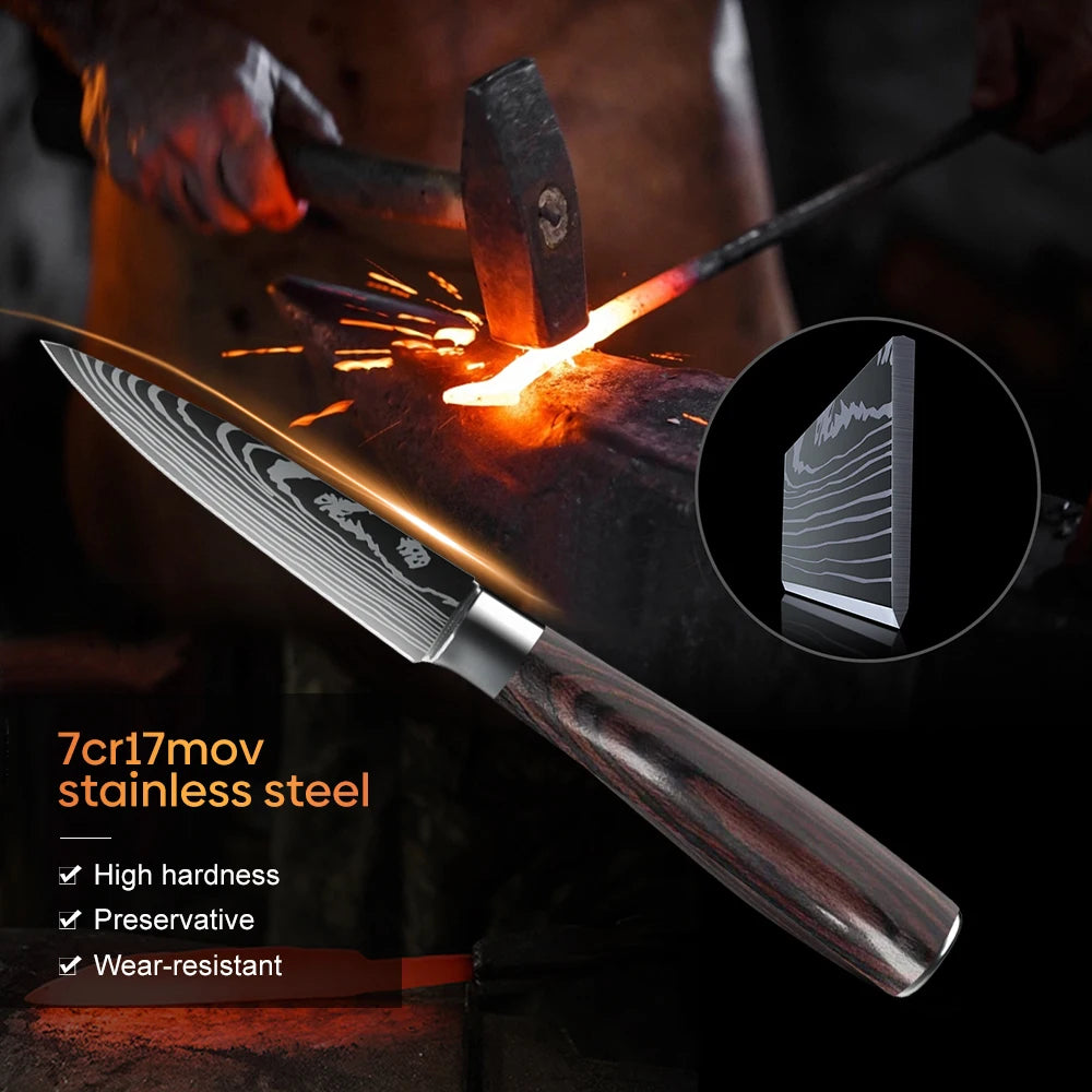 Professional 3.5" Paring Knife – High Carbon Stainless Steel