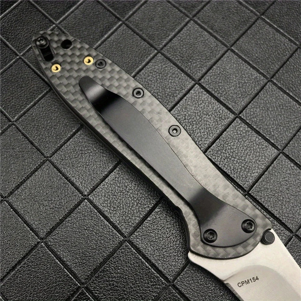 1660 Folding Pocket Knife – Carbon Fiber G10, EDC Survival Tool