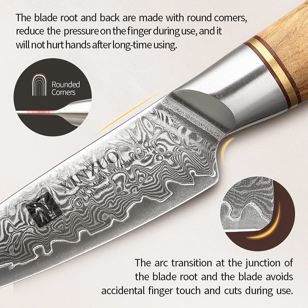 XINZUO 3.5'' Paring Knife – 73-Layer Damascus Steel