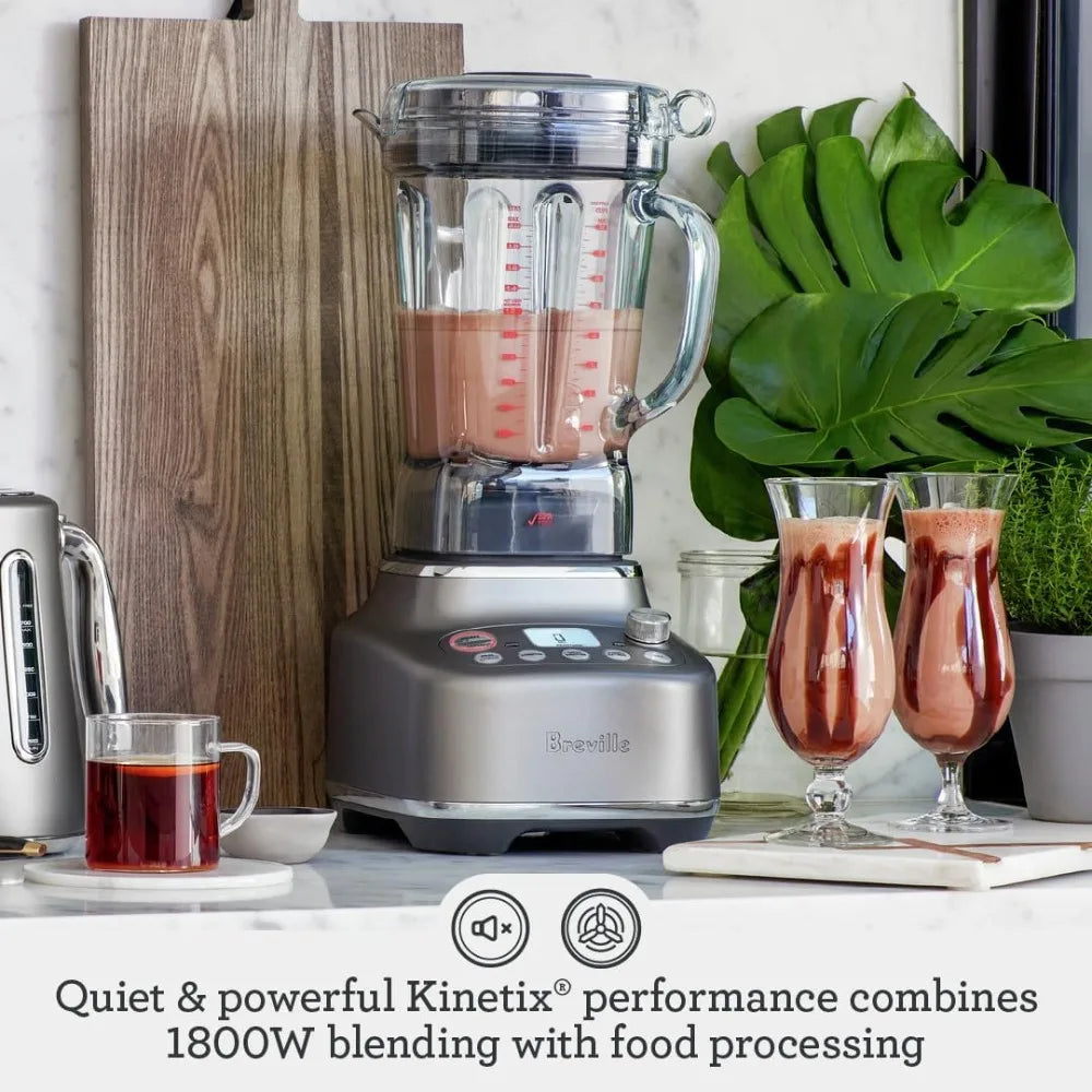Brushed Stainless Steel, High-Performance Blender