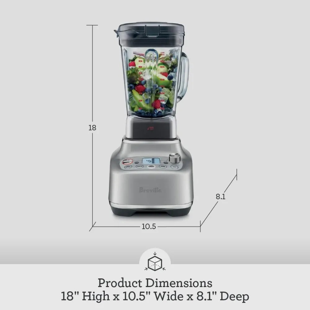 Brushed Stainless Steel, High-Performance Blender