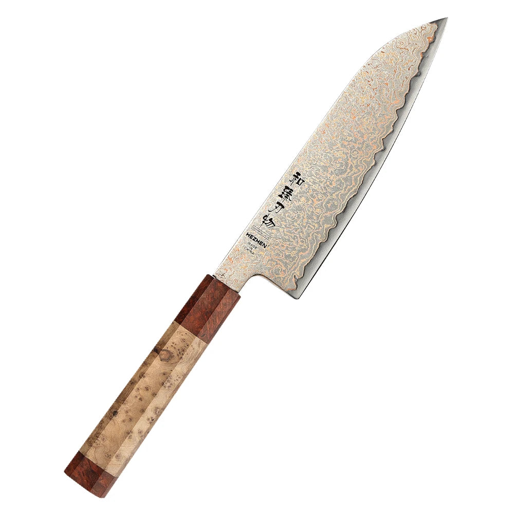 HEZHEN 37-Layer Damascus Steel Chef Knife Set