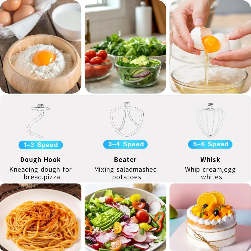 Electric Stand Mixer – 9.5QT, 660W, 7 Speed