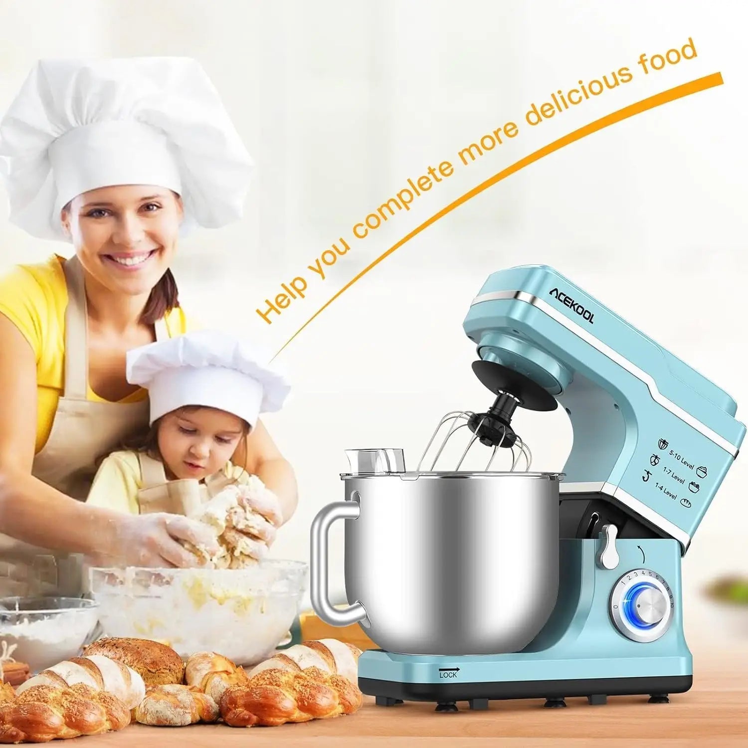 Stand Mixer – 7.5QT Bowl with Handle