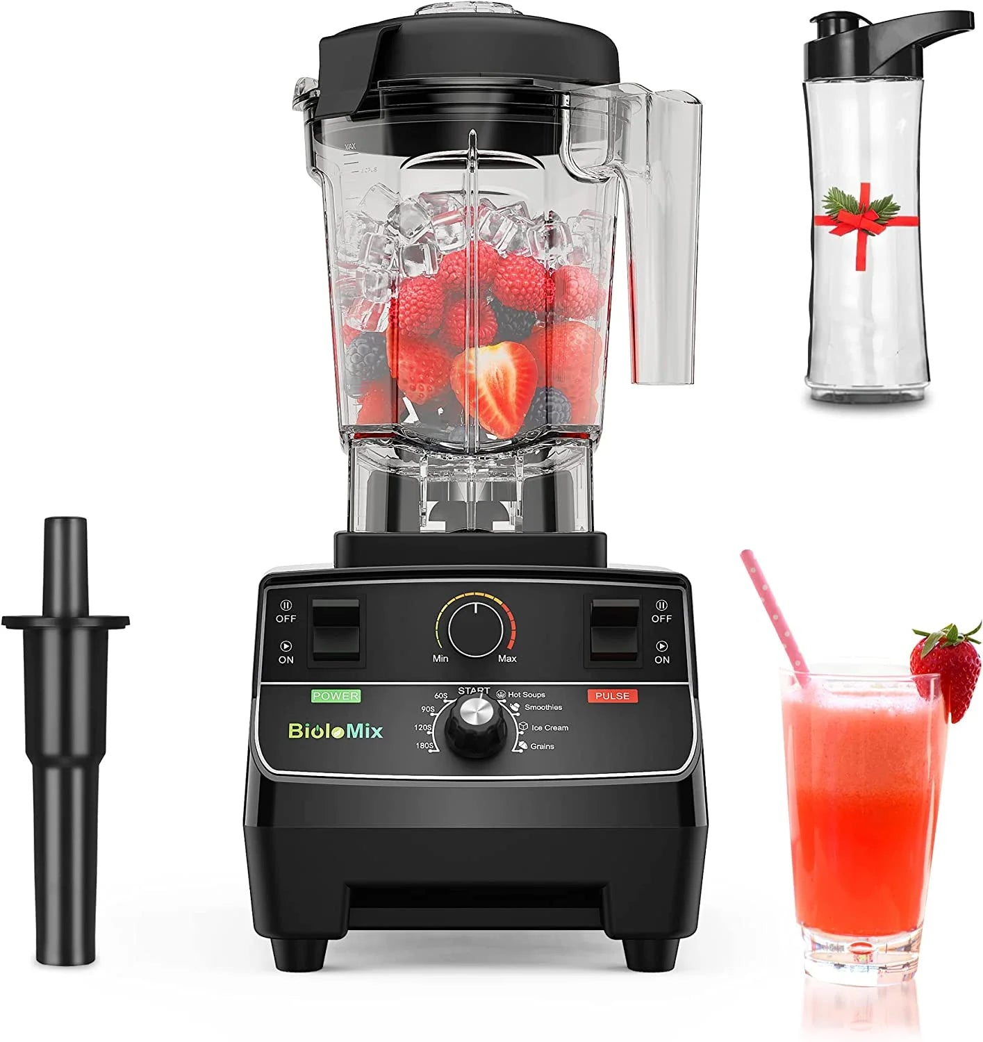 BioloMix 2200W Professional Smart Timer Blender