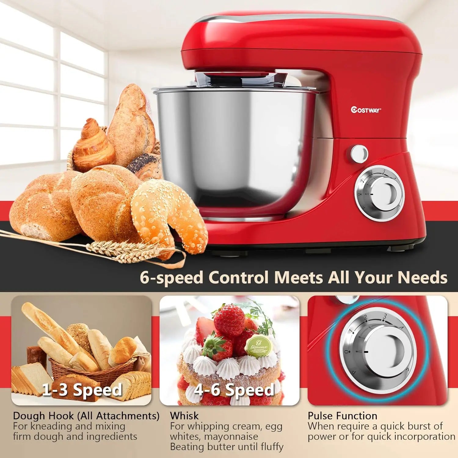 Stand Mixer – 6-Speed Tilt-Head