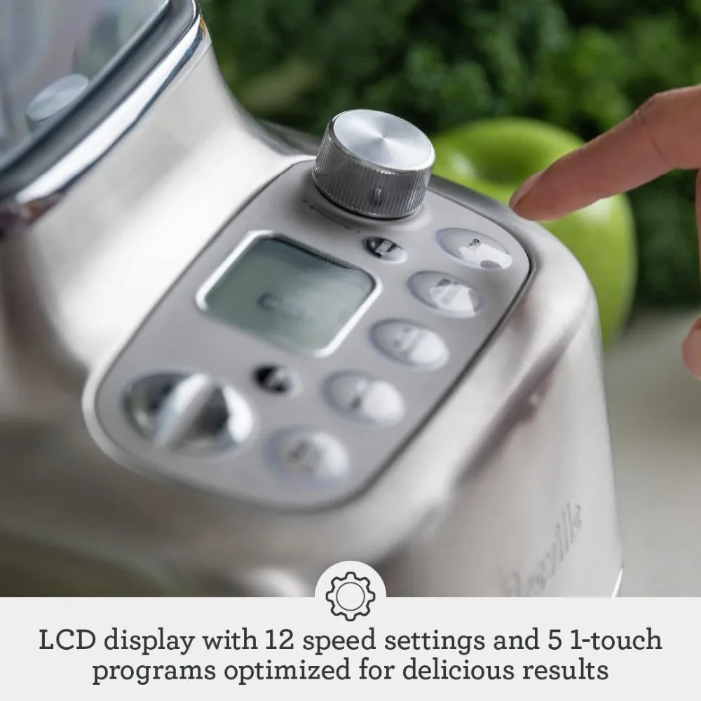 Brushed Stainless Steel, High-Performance Blender