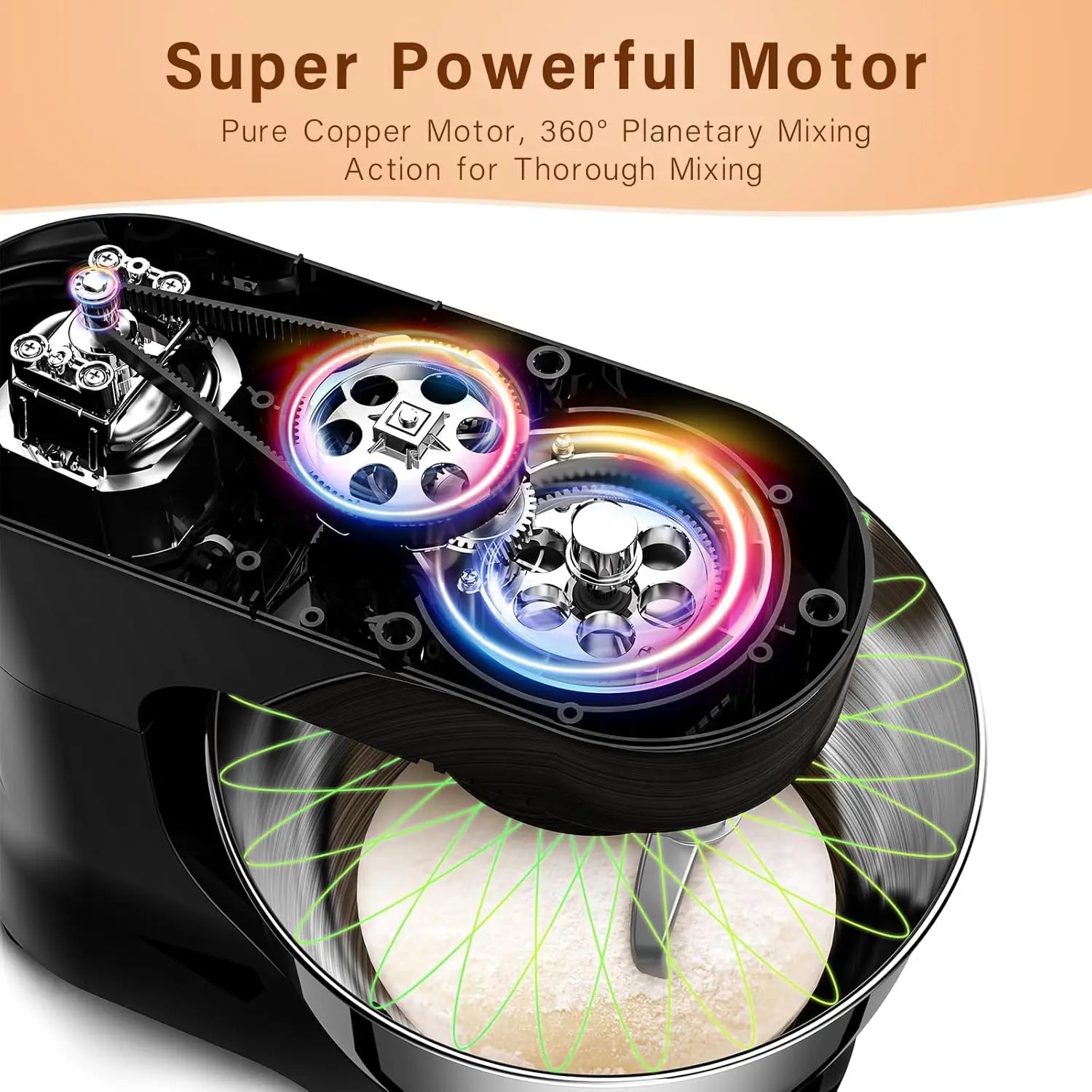 4.8QT Kitchen Electric Stand Mixer