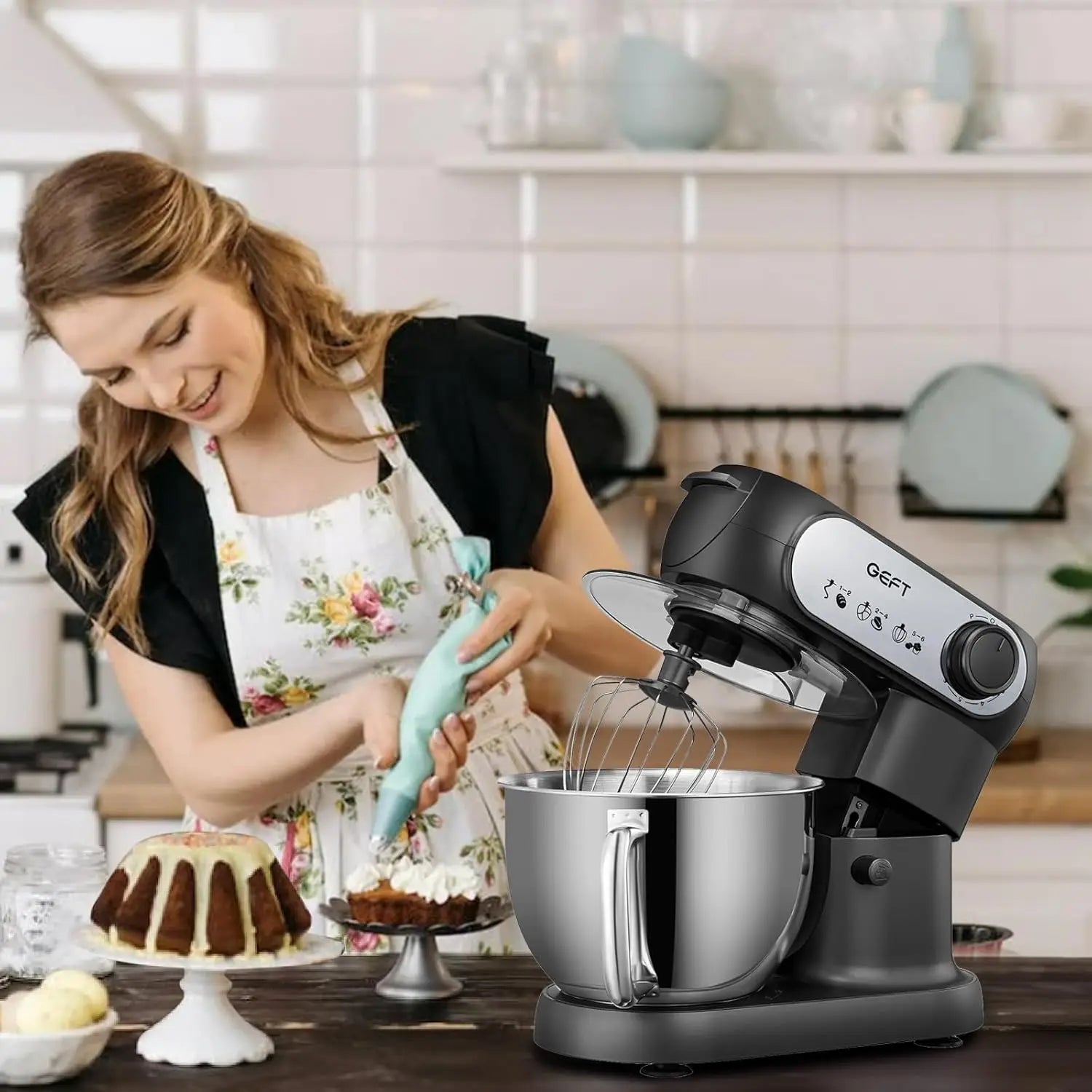 Stand Mixer – 6QT, 600W Tilt-Head Dough Mixer